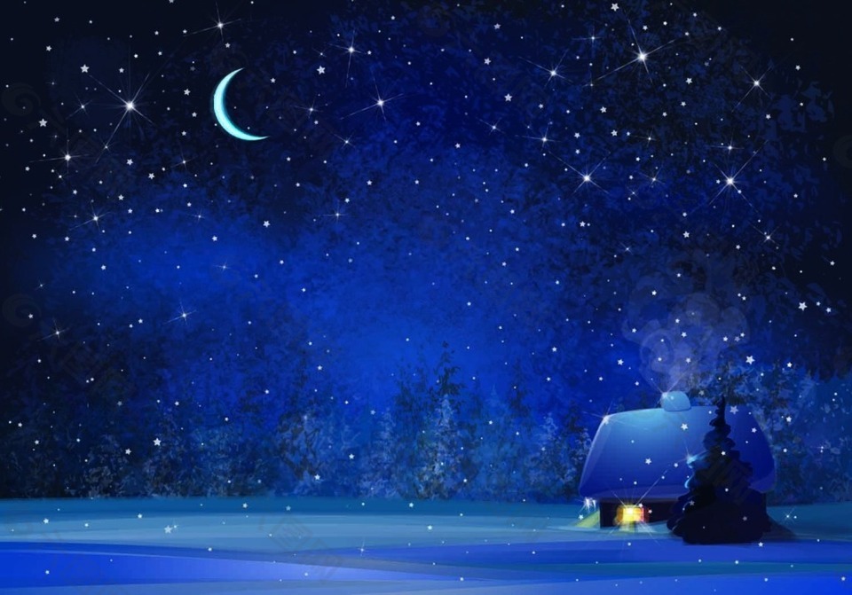 安静的雪夜背景背景素材免费下载 图片编号 六图网