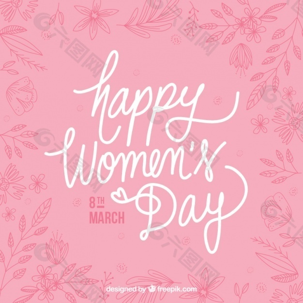 美丽的女人日背景