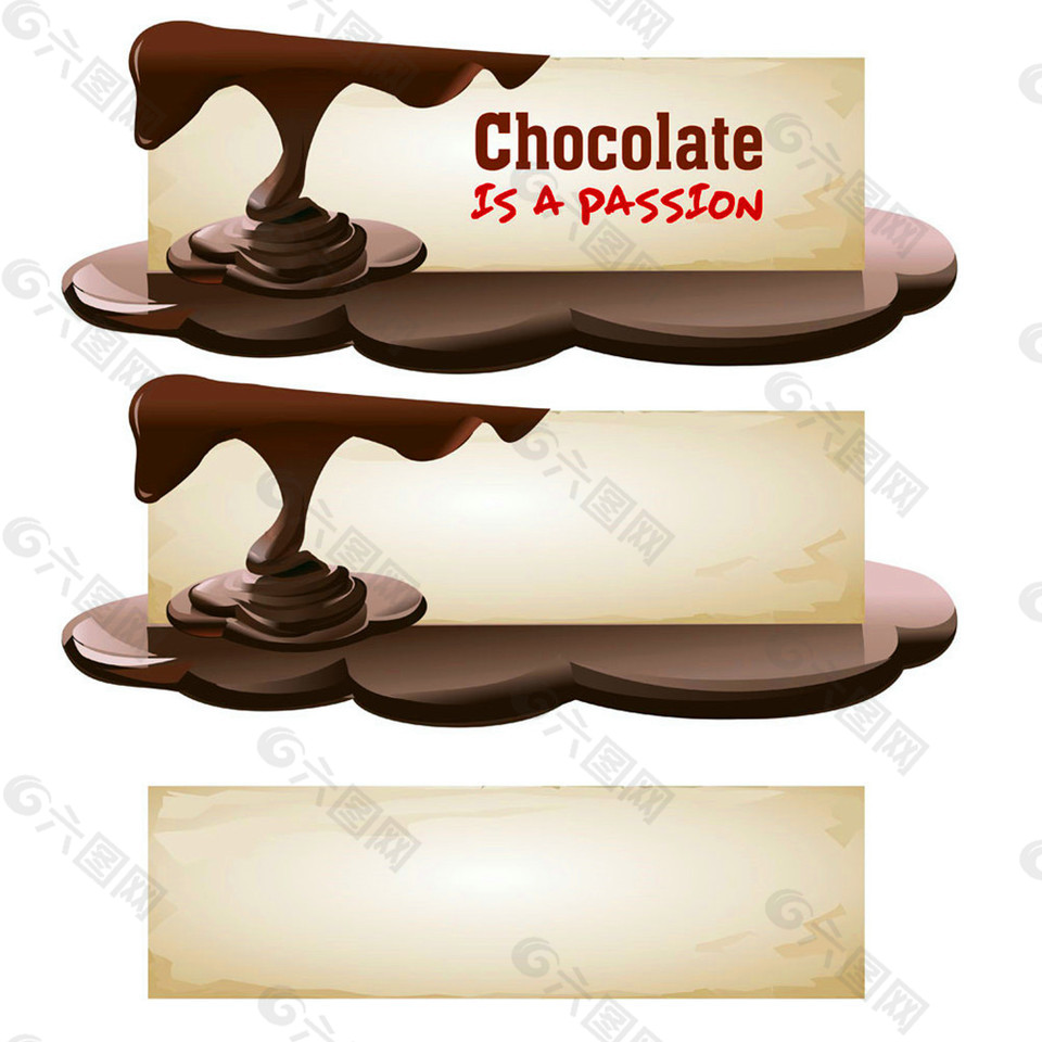 巧克力横幅背景图片