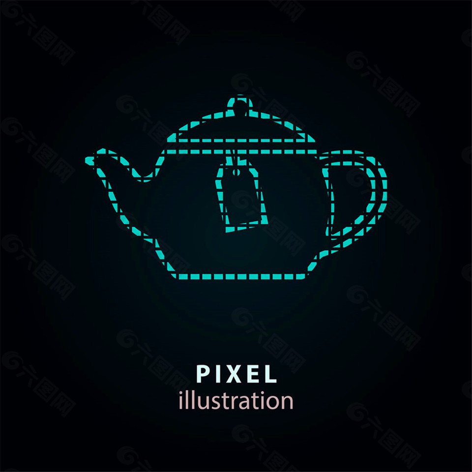 象素茶水壶图标图片