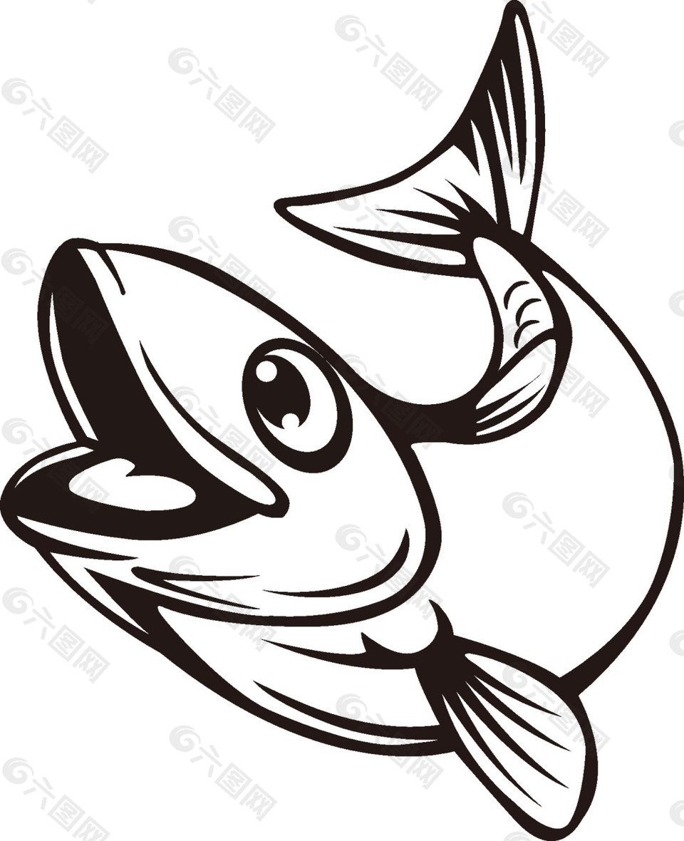 鱼插画矢量图