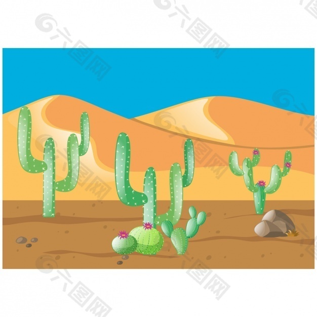 沙漠背景设计