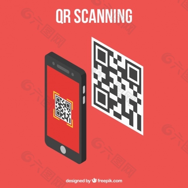 电话扫描QR码