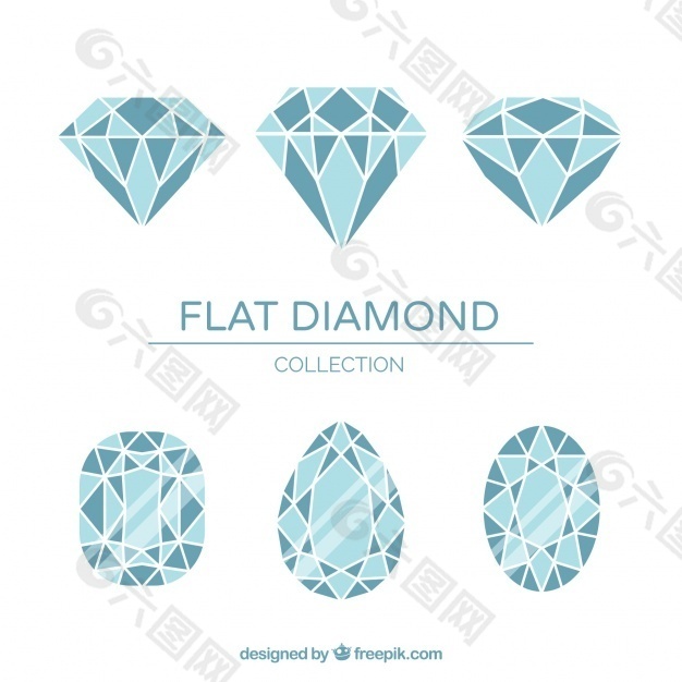 蓝色调的扁平钻石品种