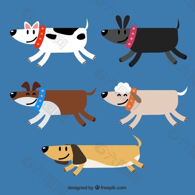 平面设计中五种几何造型狗的选择