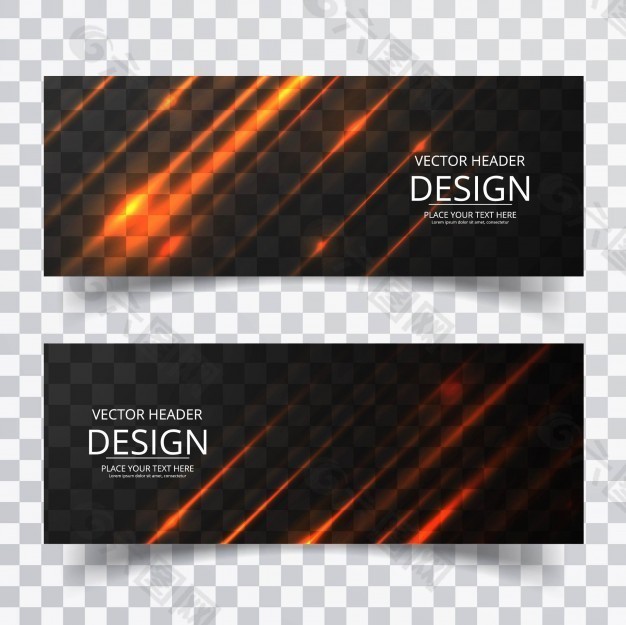 霓虹灯的黑色横幅