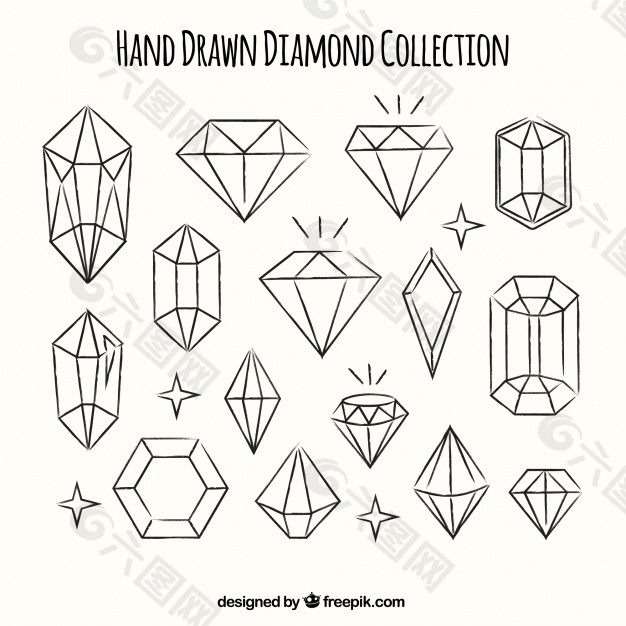 手工收集钻石