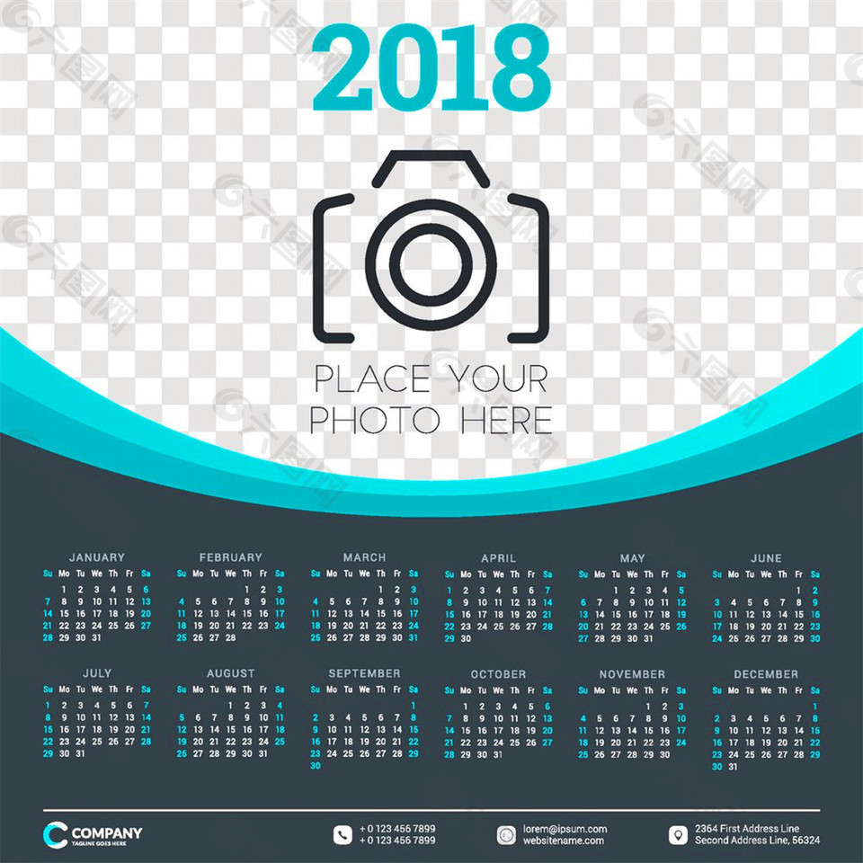 照相机2018年日历图片