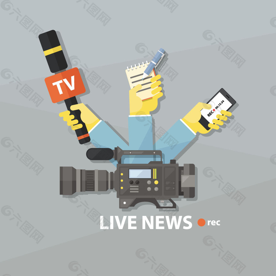 电视采访图标