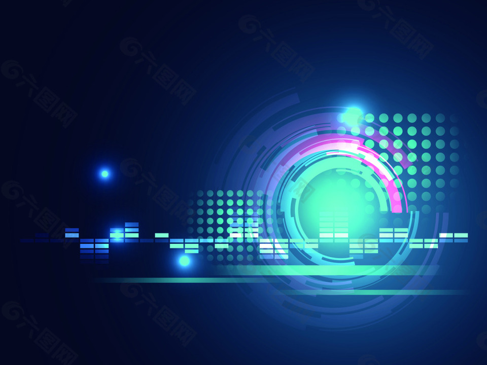 酷炫舞台闪光背景矢量素材