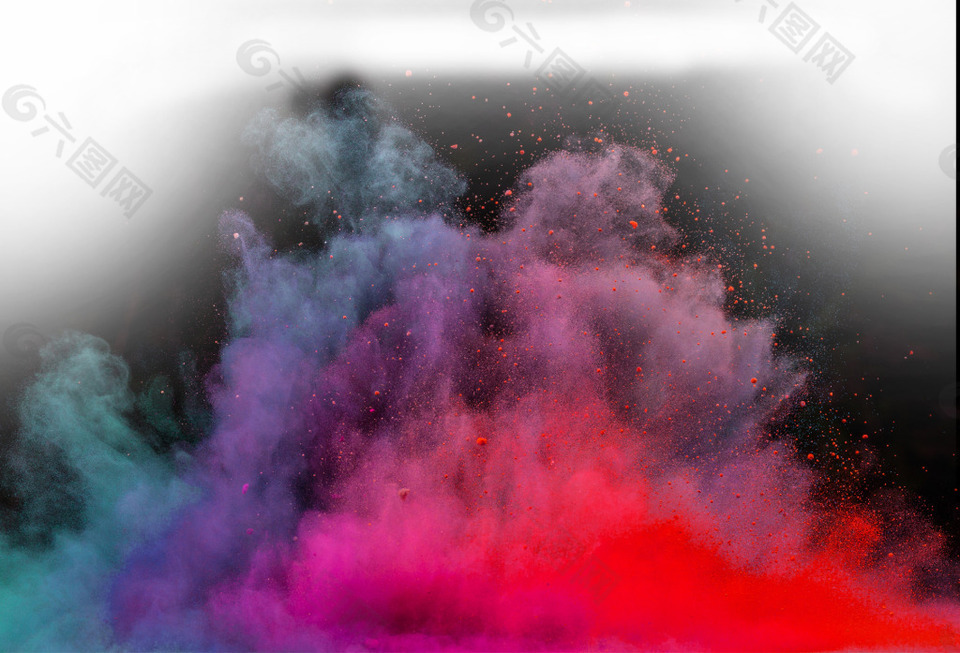 彩色烟雾素材元素