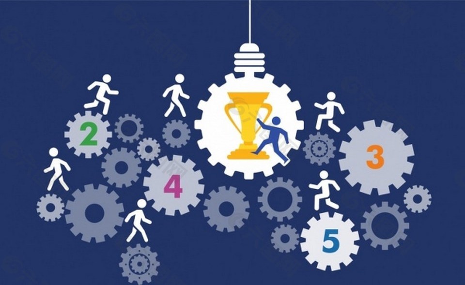 奖杯背景矢量图