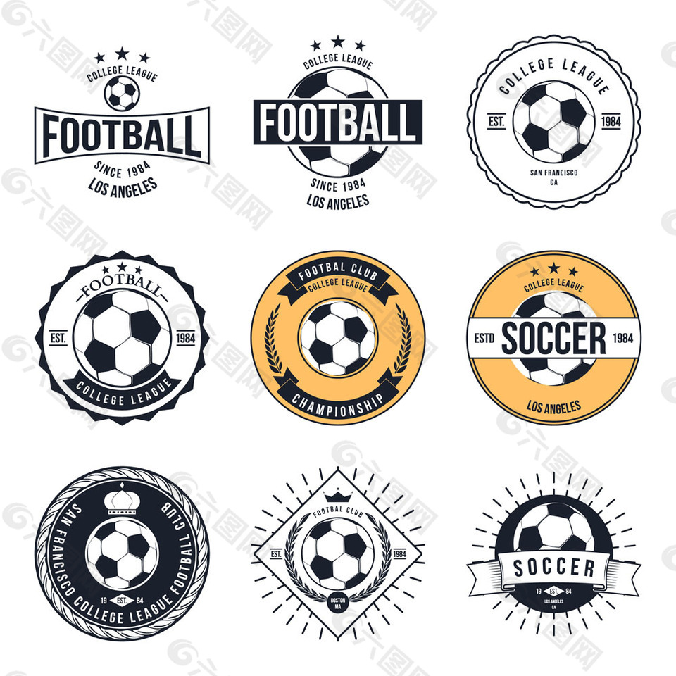 足球运动标签图片