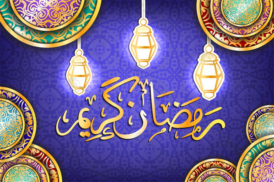 古典圆盘花纹开斋节图片