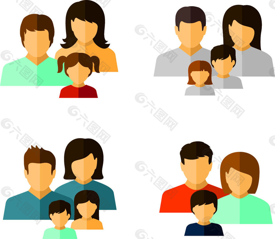 家庭人物图标图片