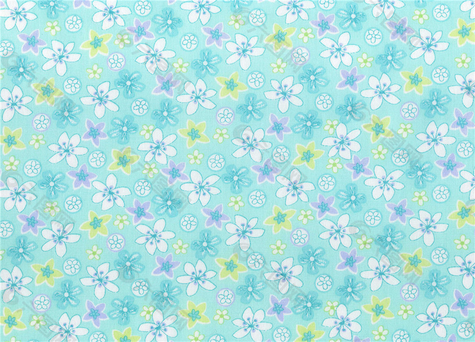 青色小花布纹壁纸装饰装修素材免费下载 图片编号 六图网