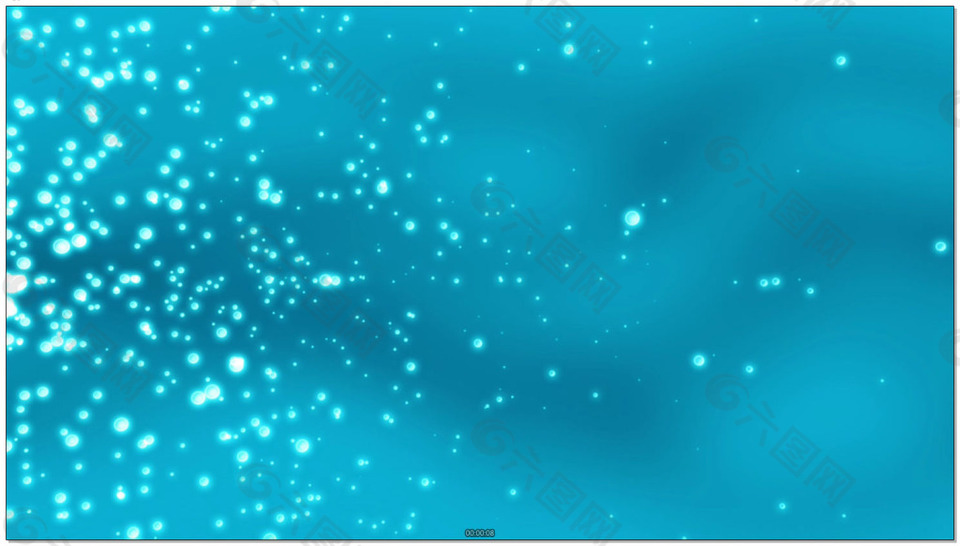 蓝色烟雾背景无数星光粒子喷发前进视频素材