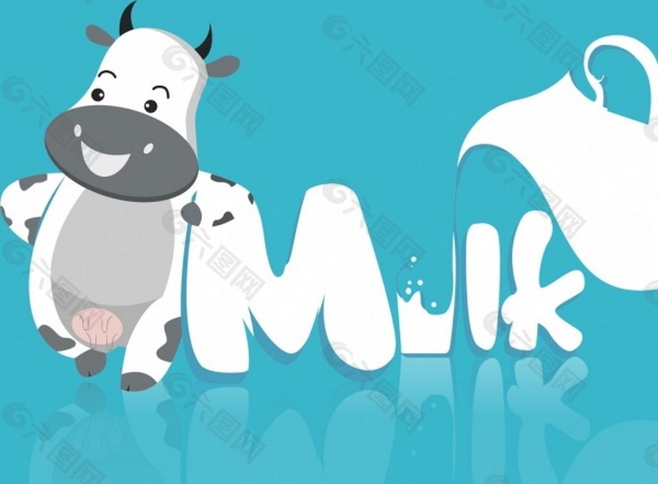 milk牛奶广告背景
