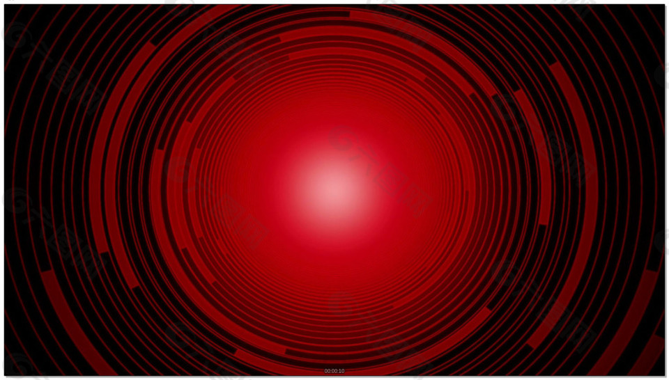 红色旋转光环背景视频素材