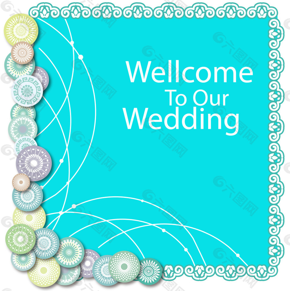 蒂芙尼蓝婚礼水牌指示牌