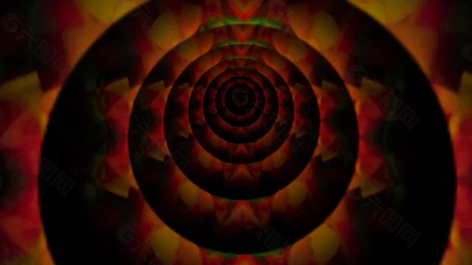 炫彩隧道抽象视频