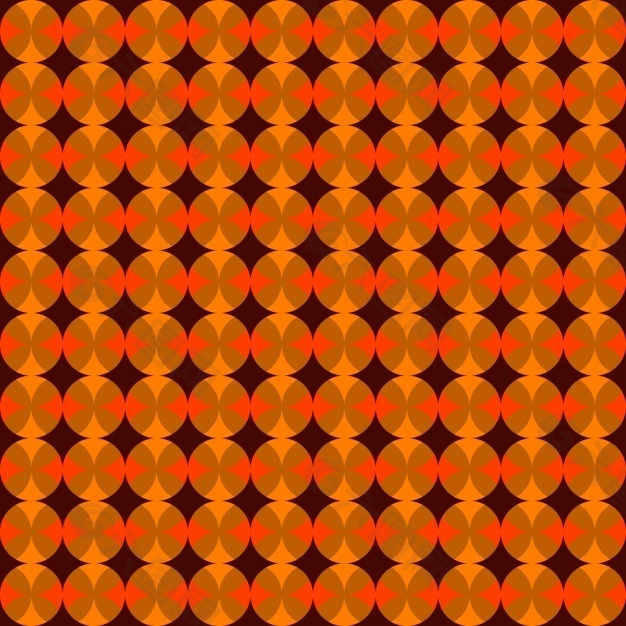 橙色背景重叠圆圈