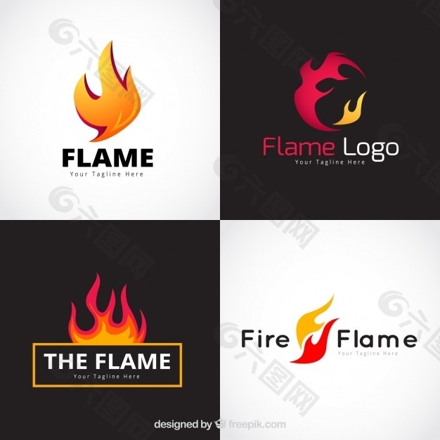平面设计中四种火焰标识的分类