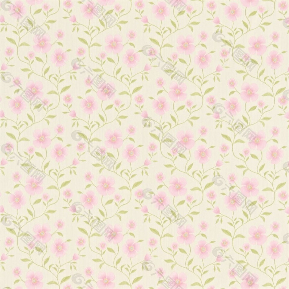 粉色花纹布纹壁纸图片