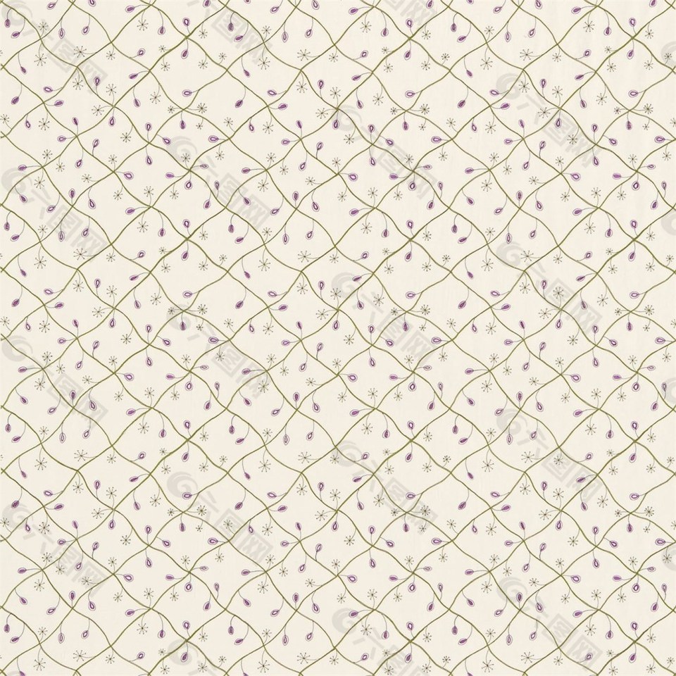 粉色格子花纹壁纸图片