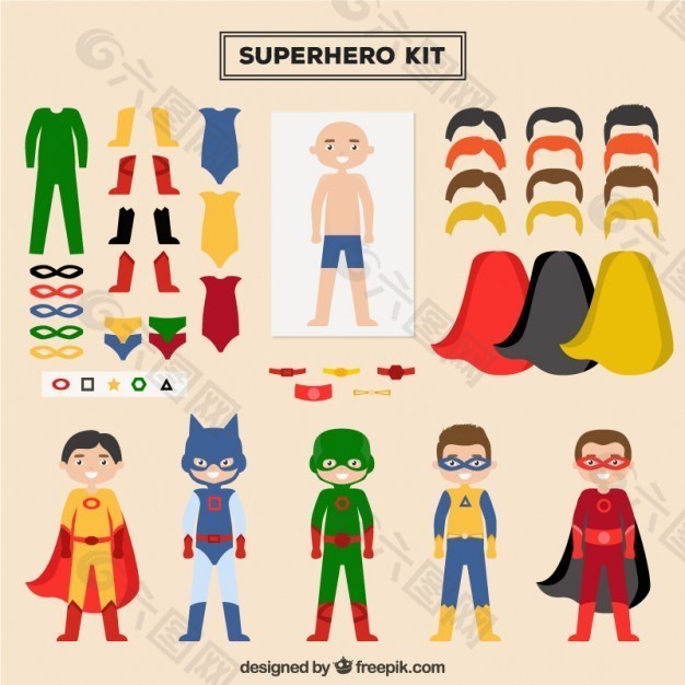 用这个工具包创建你的超级英雄