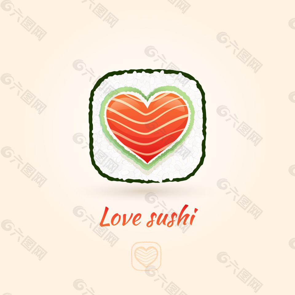 创意寿司美食图标