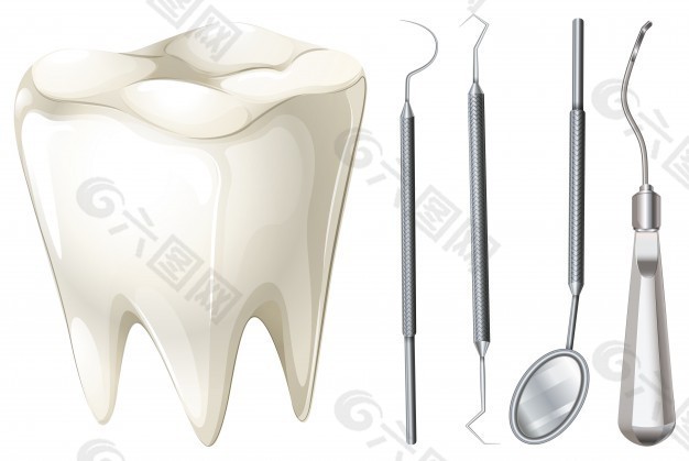 带牙齿的牙科器械及设备说明