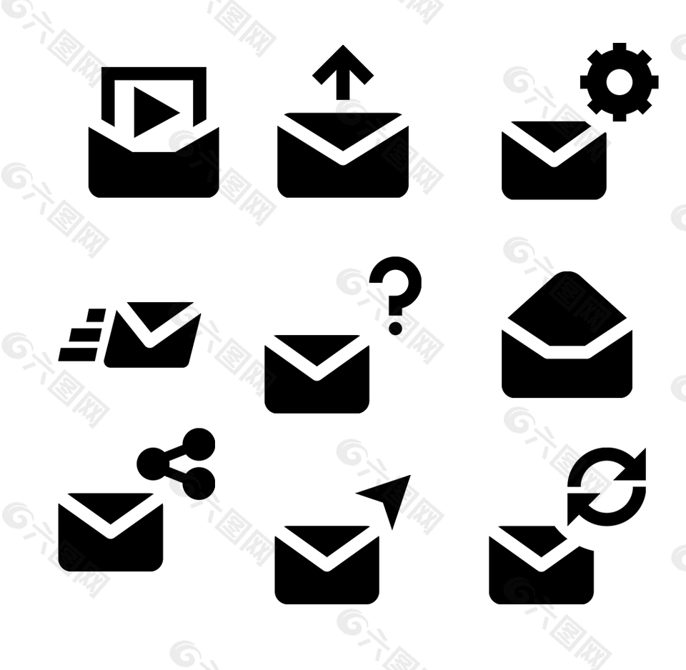 邮件图标ICON素材