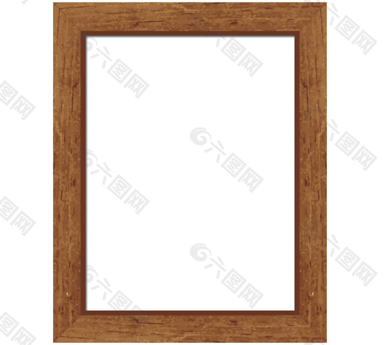 矢量木纹相框素材设计