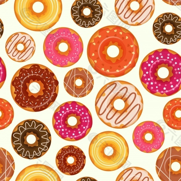甜甜圈图案设计
