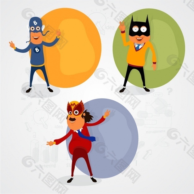 三有趣的超级英雄包