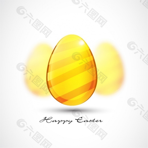 金色复活节彩蛋背景