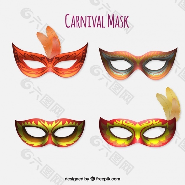 狂欢节的四个面具