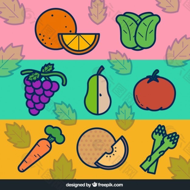 平板蔬菜水果横幅