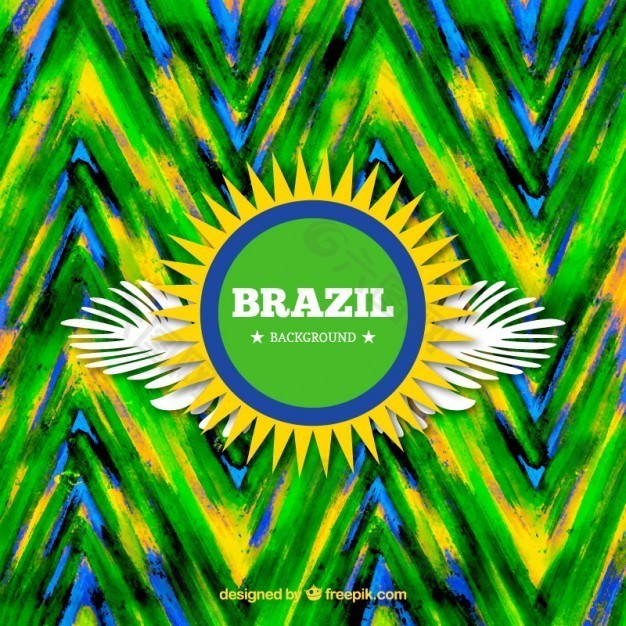 多彩的巴西狂欢节背景