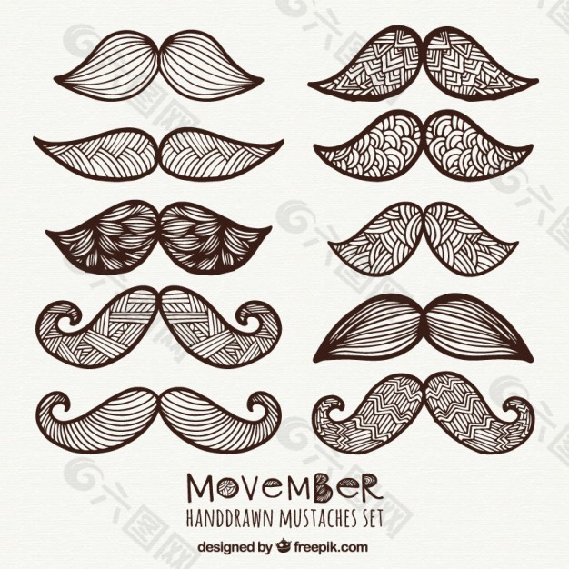 摘要Movember胡子