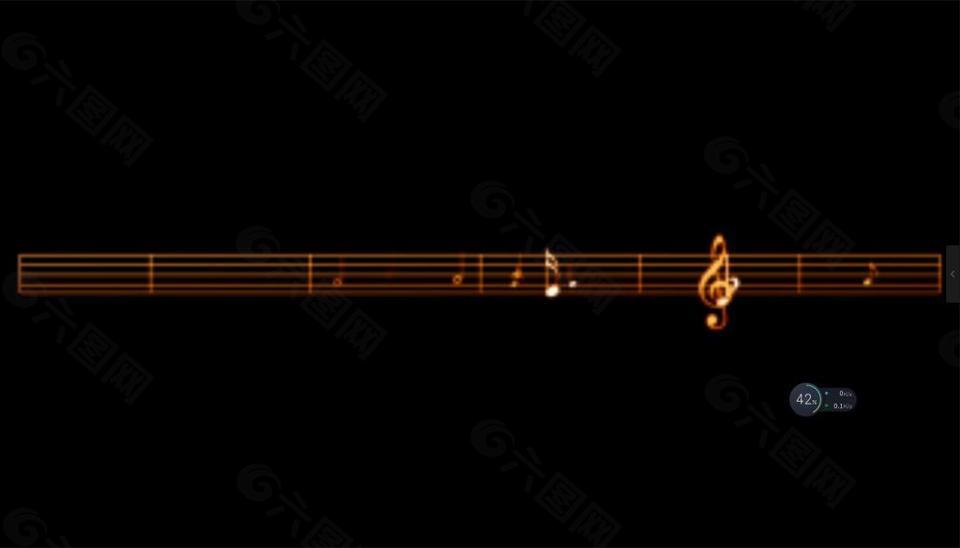 动感音符视频素材