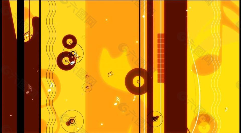 动感音乐音符唯美背景视频素材