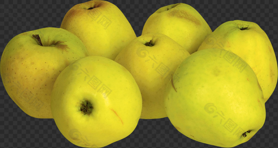黄色苹果图片免抠png透明图层素材