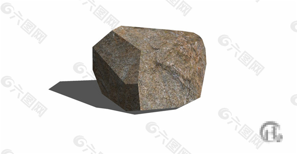 石头景观skp模型