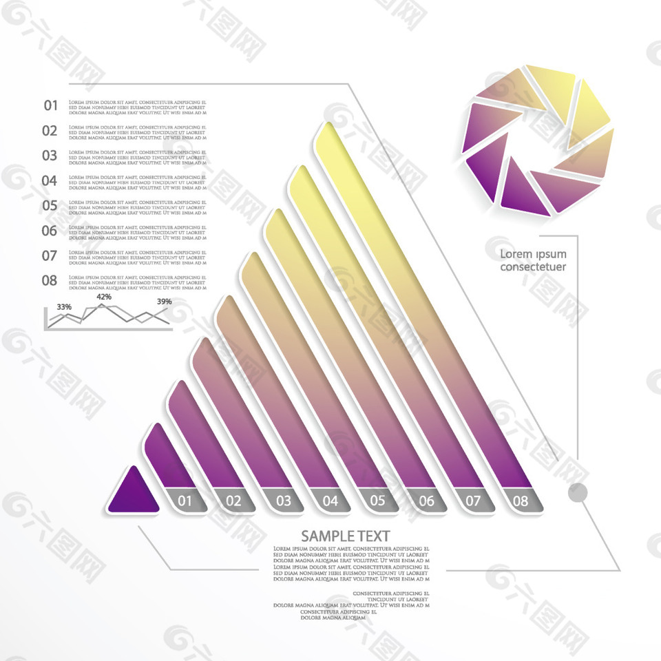 平面三角矢量图标素材源文件