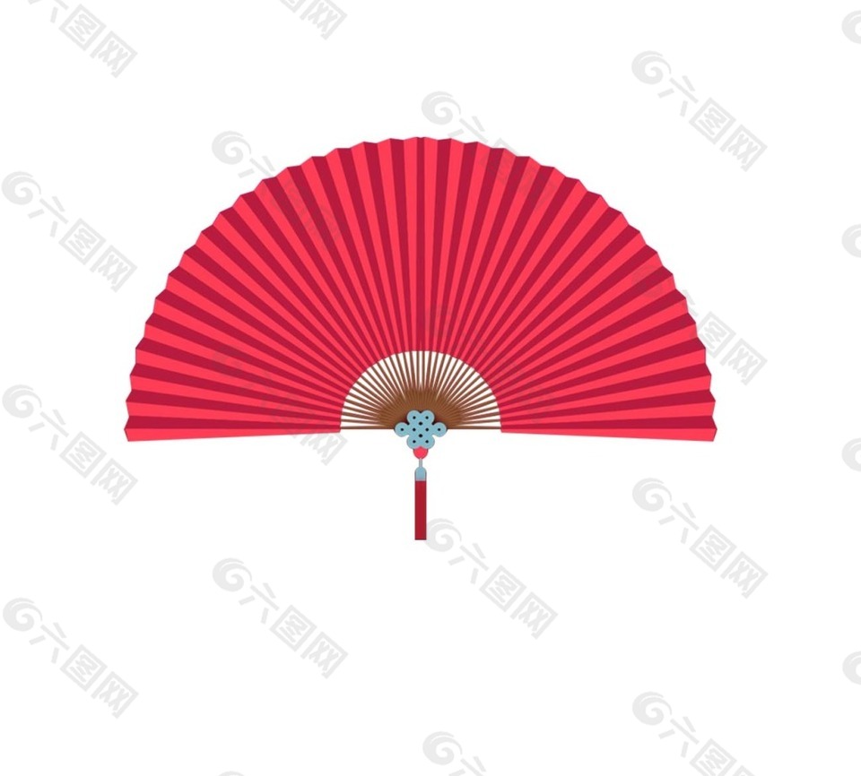 中国风扇子png元素设计元素素材免费下载 图片编号 六图网