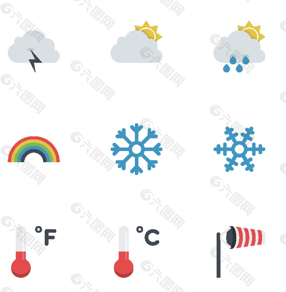 大雪天气符号图片图片
