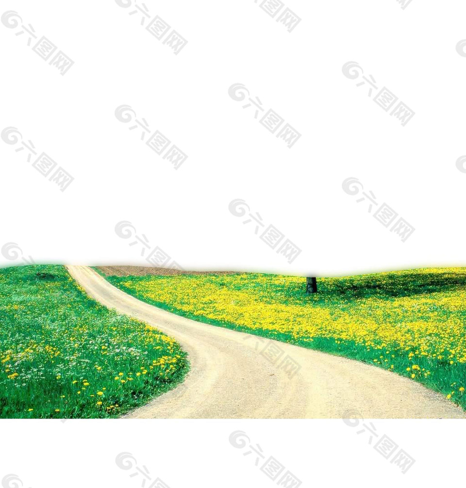 乡间小道png免扣元素
