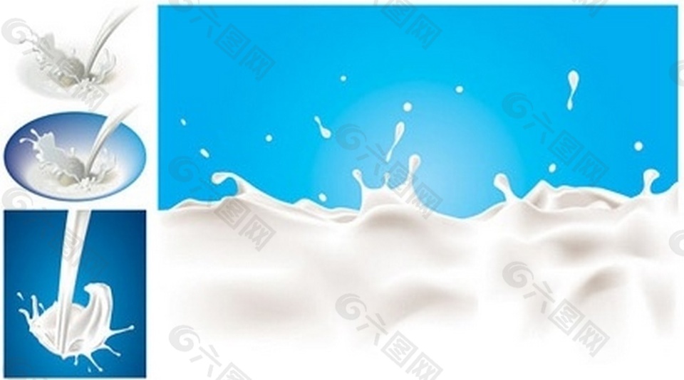 牛奶饮料矢量素材